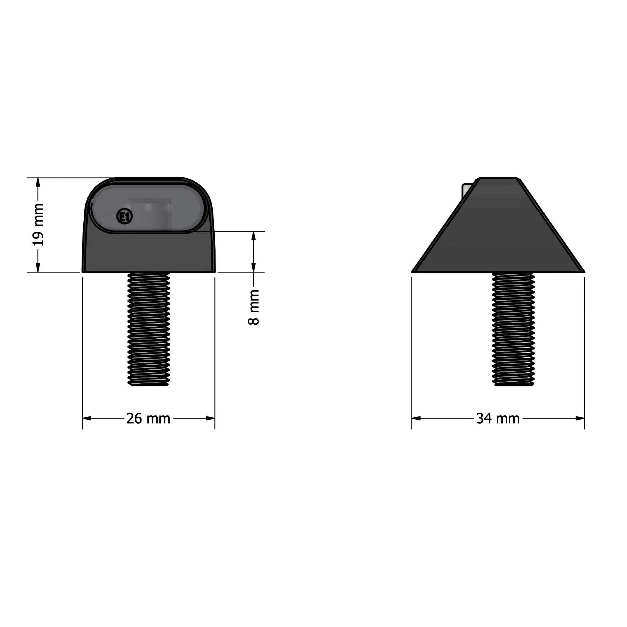 Universal Blinker Type - Two (1 Paar, 2 Stück)