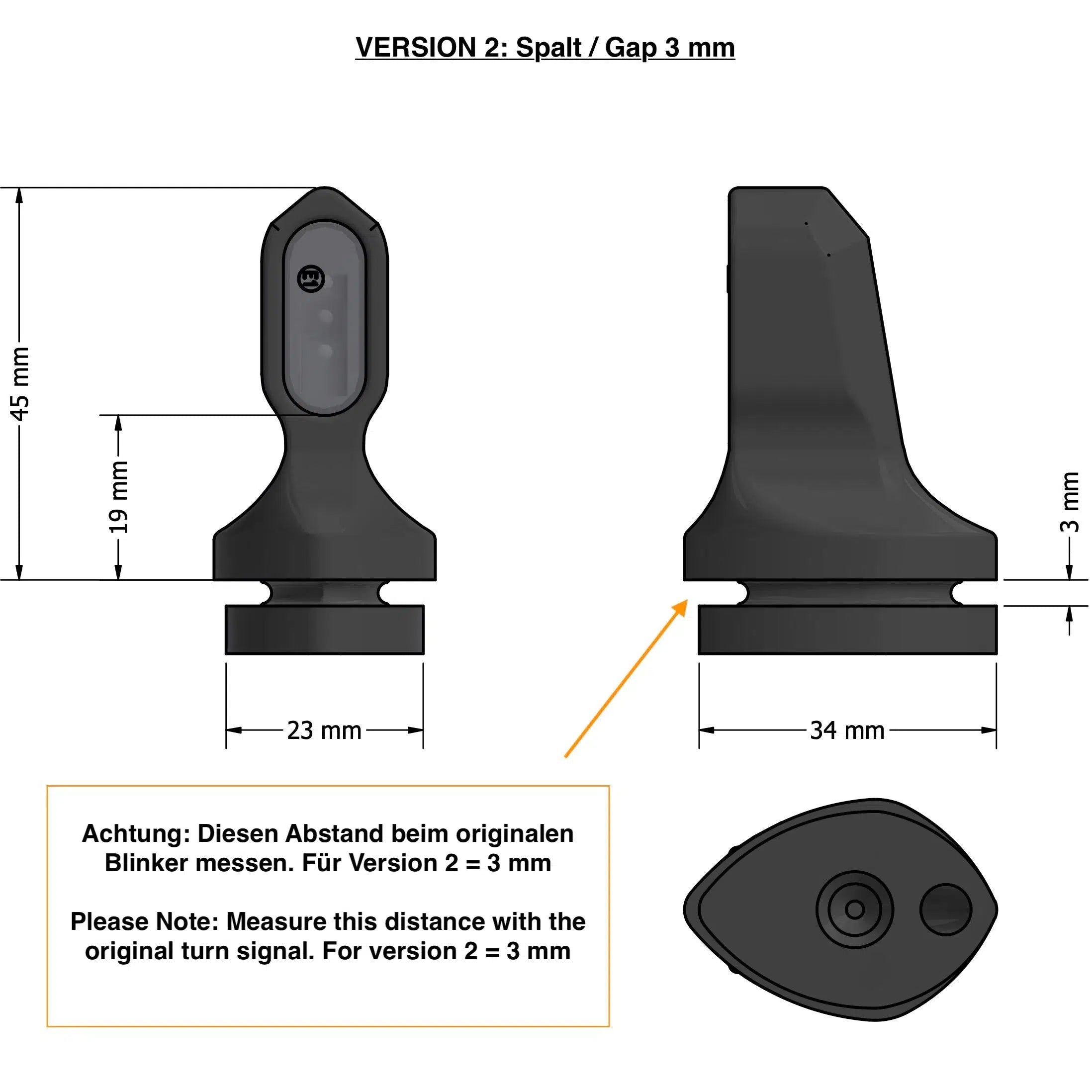 Ducati Blinker Venator Short (Paar)